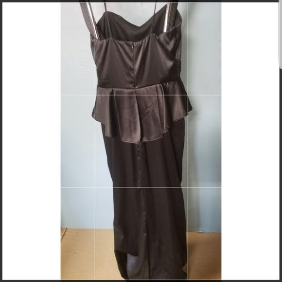 BLACK PARTY LONG DRESS - Picture 2 of 3